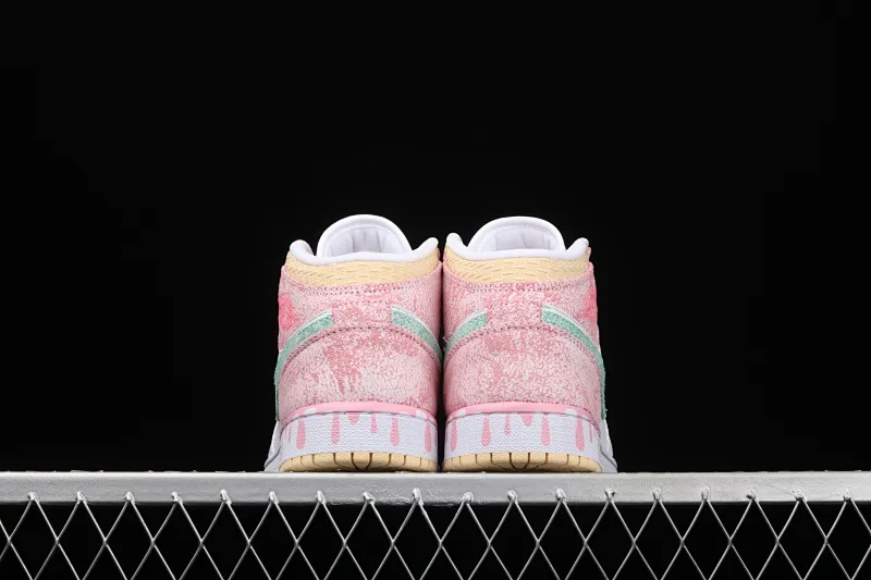 All categories Air Jordan Jordan series basketball shoes Air Jordan 1 Mid Air Jordan 1 Mid GS AJ1 Joe 1 Ice Cream Zhongbang Basketball Shoes DD1666-100
